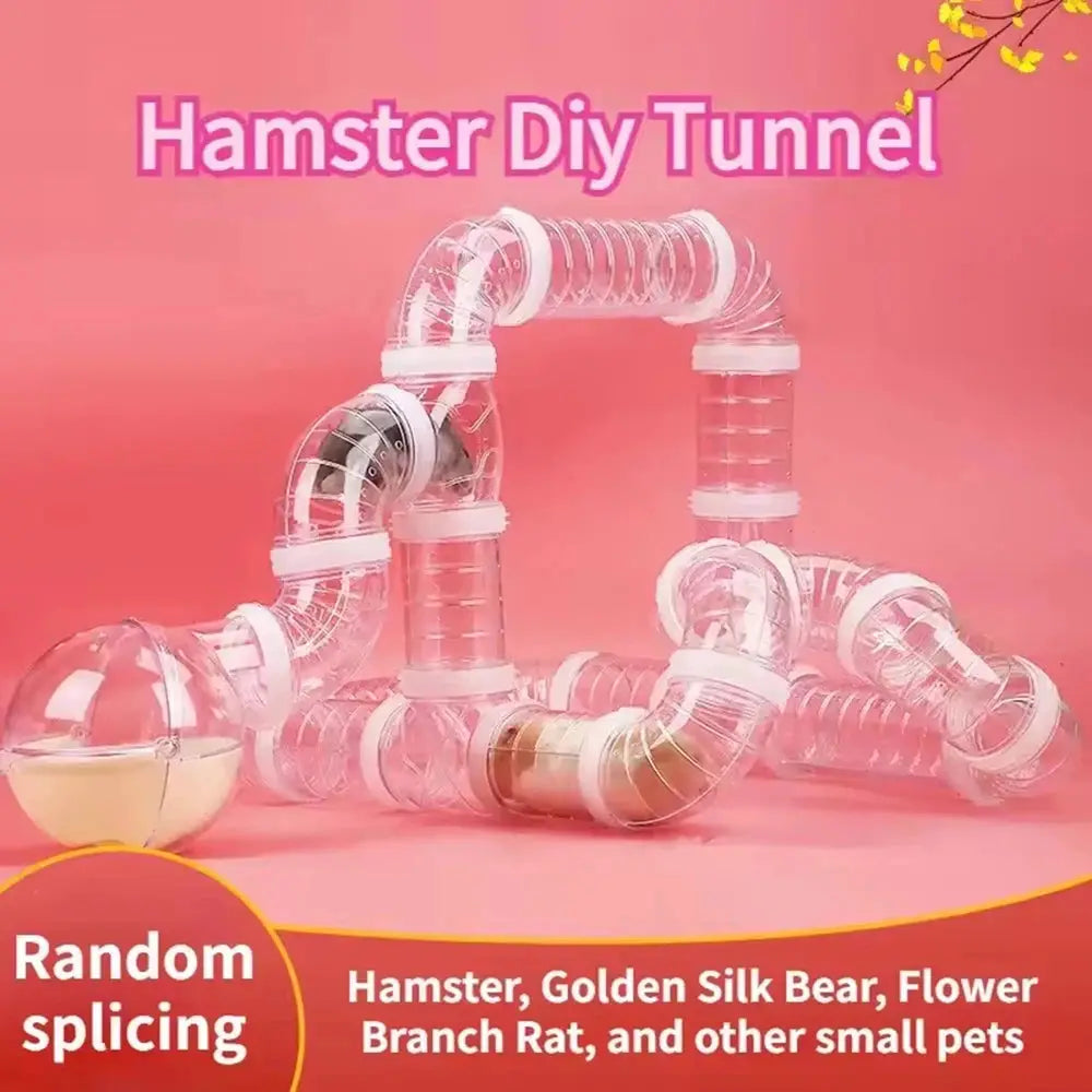 Hamster Cage Renovation External Pipeline Accessories DIY Set For Customizable Tunnel System And Small Pet Toys