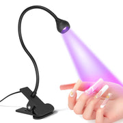 Professional UV Nail Lamp With 395nm Wavelength And Clip On Gooseneck Desk Mount For Efficient Gel Manicure