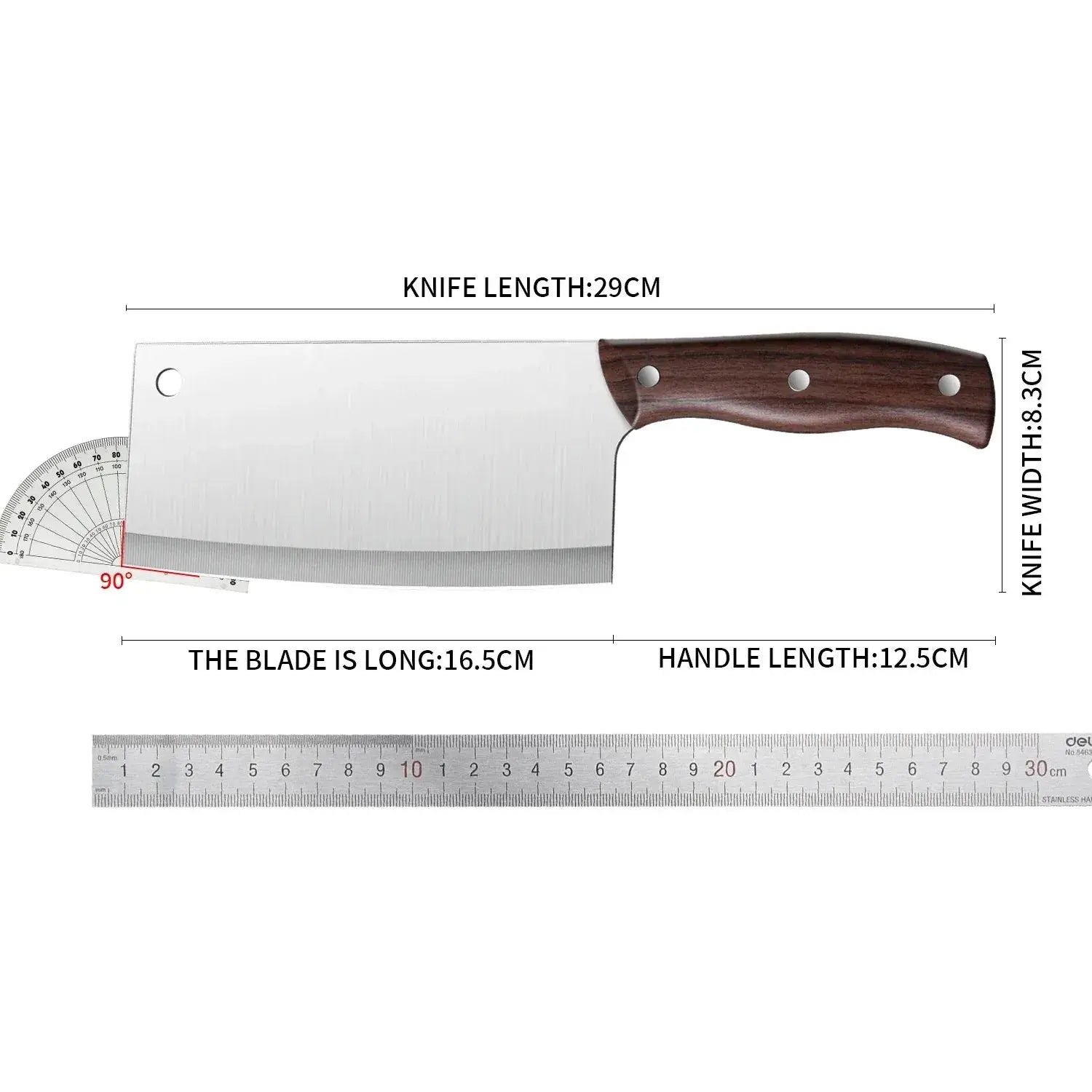 PrimeSlice Multipurpose Chef Knife Razor Sharp Stainless Steel Kitchen Knife For Meat And Vegetables