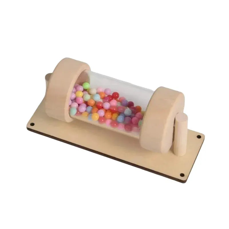 Wooden Rain Sound Tube Instrument Rain Maker And Hourglass Shaker Toy For Sensory Play And Hearing Enlightenment