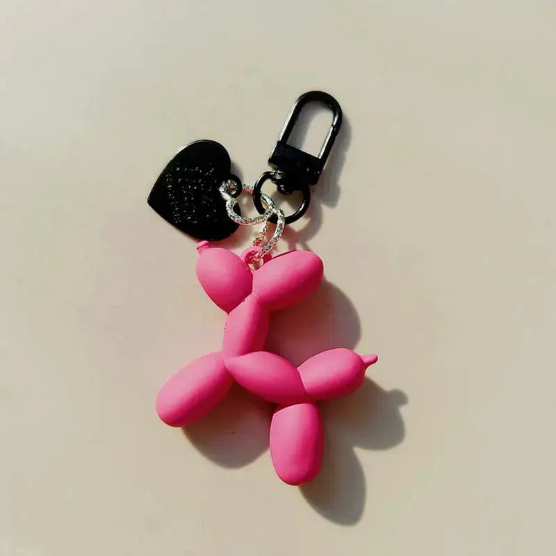 Jelly Balloon Dog Keychain Pendant Cute Cartoon Dog Chain Accessory For Keys Bags Unisex Gift