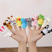 Cartoon Finger Puppets For Kids Plush Hand Dolls 1 5 10 Pieces Soothing Storytelling For Early Education