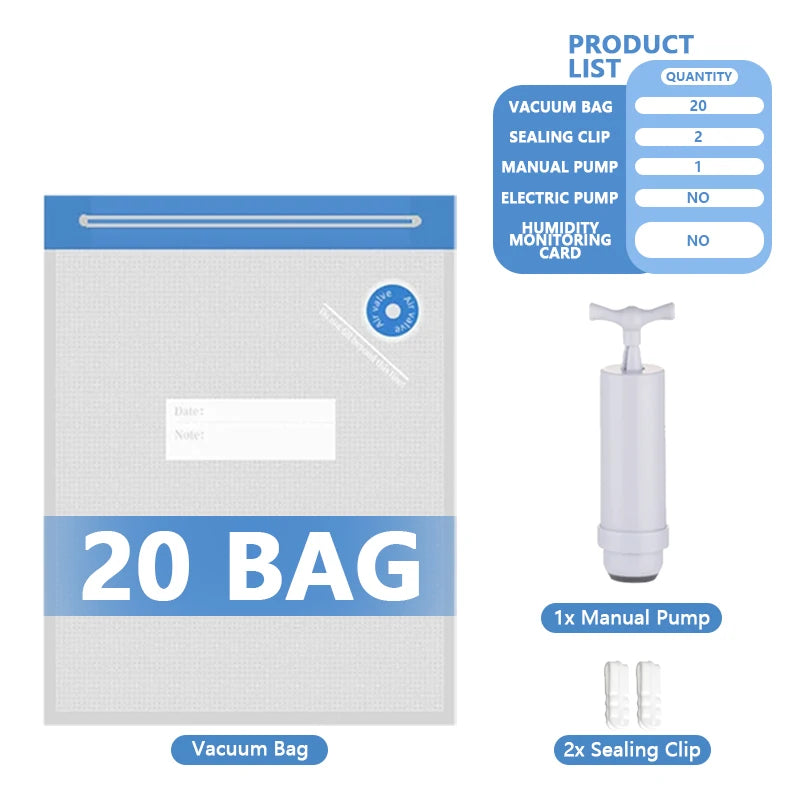 3D Printer Filament Vacuum Bag With USB Rechargeable Pump For PLA PETG