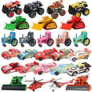 Disney Pixar Cars One Fifty Five Scale Diecast Lightning McQueen And Mater Metal Car Model Collectible Toy