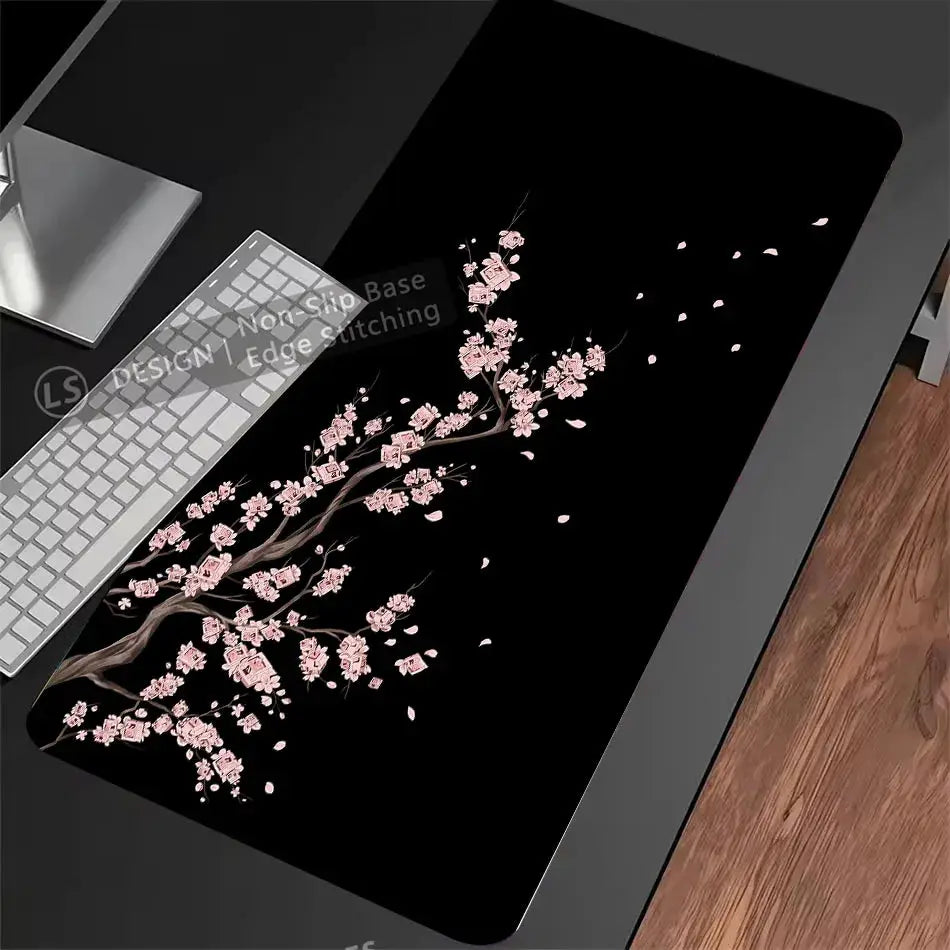 Japan Sakura Gaming Mouse Pad XXL Extra Large Cherry Blossom Design For Laptops Desks Office Keyboard