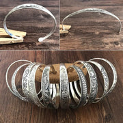 New Retro Tibetan Silver Cuff Bracelets With Carved Fish Elephant And Flower Motifs Vintage Gypsy Jewelry For Women