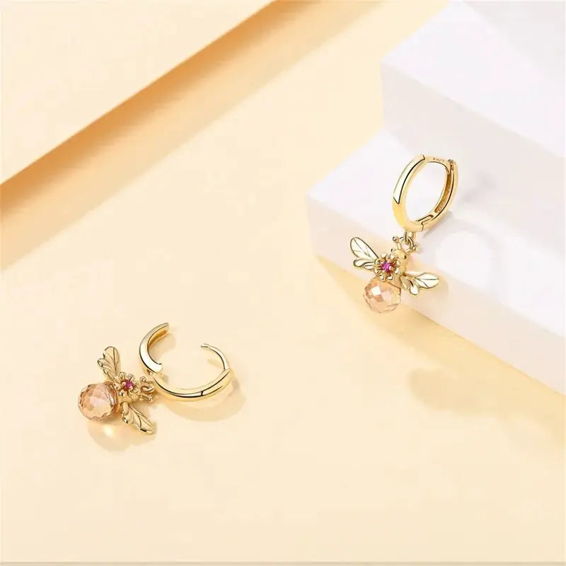 925 Silver Hoop Earrings Stars Moon Pearls Gold Tone For Women Gift