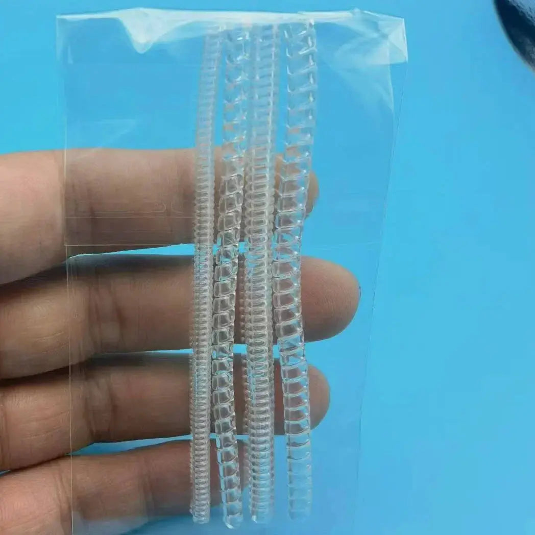 Set Of Eight Invisible Silicone Ring Guards Spiral Design For Loose Rings Ring Sizers Plastic
