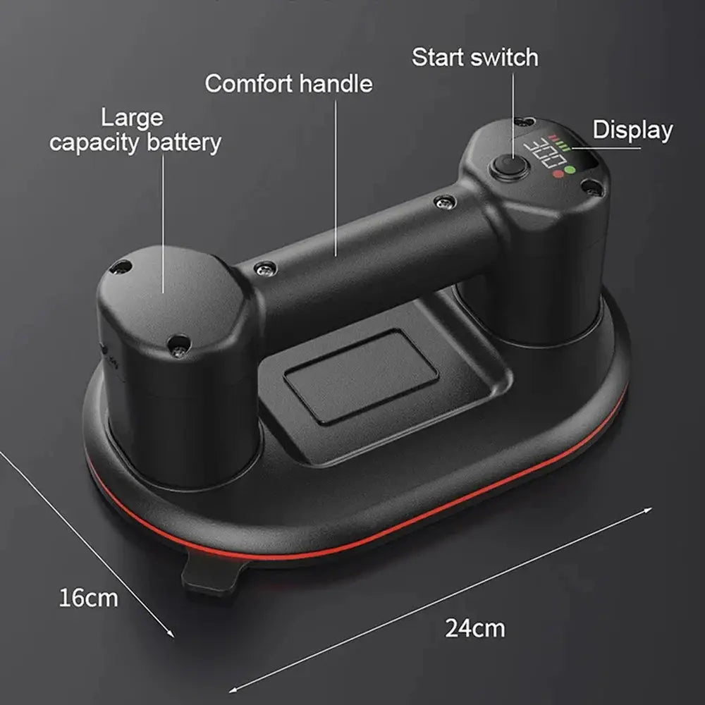 Industrial Grade Electric Vacuum Suction Cup 300 Kg Load Heavy Duty Lifter For Granite Tile Glass