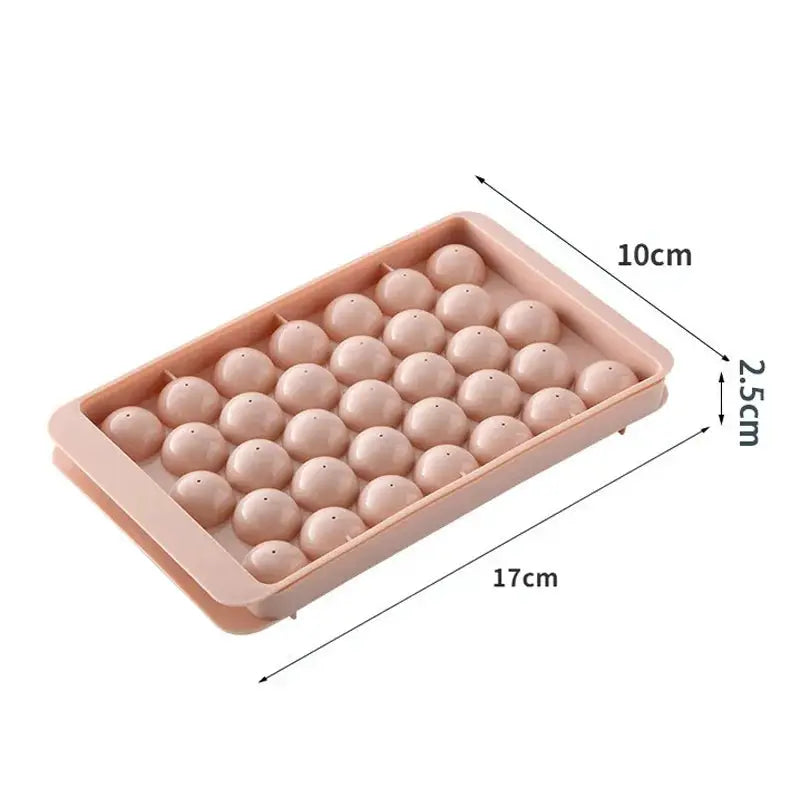 Family 33 Ice Cube Trays And Ball Ice Molds Set Hockey Style PP Mold For Whiskey Balls Popsicles Kitchen Tools
