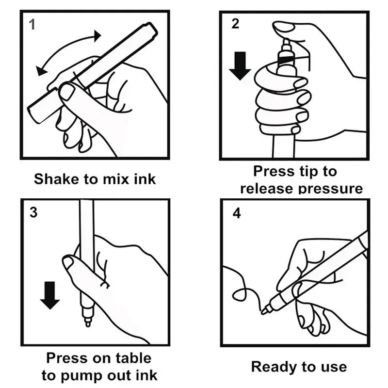 Waterproof Tile Marker Grout Pen For Wall Seams And Floor Repair In Bathrooms Kitchens Toilets Black White Gold Silver