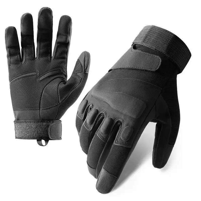 Winter Warm Tactical Gloves For Men Rubber Shell Protection Thickened Insulation Touchscreen Outdoor Riding Cold Weather