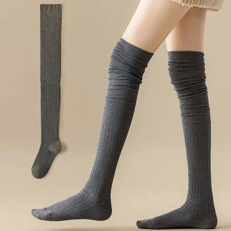 ComfyStep Women Knee High Socks Breathable High Elasticity All Season Casual Wear For Long Boots