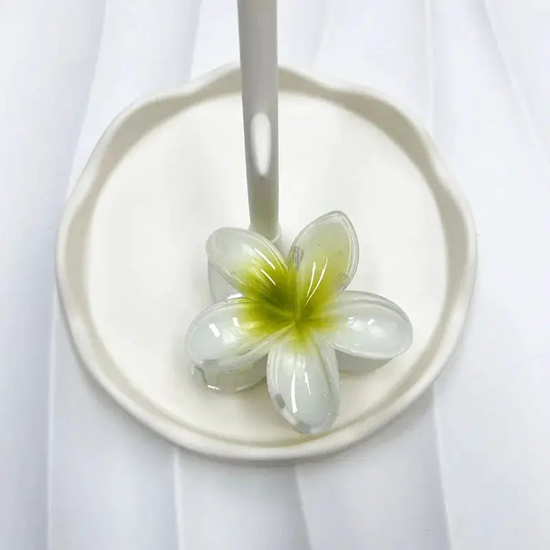 BelleBloom Large Matte Flower Claw Clip Secure All Hair Types With Durable Geometric Design