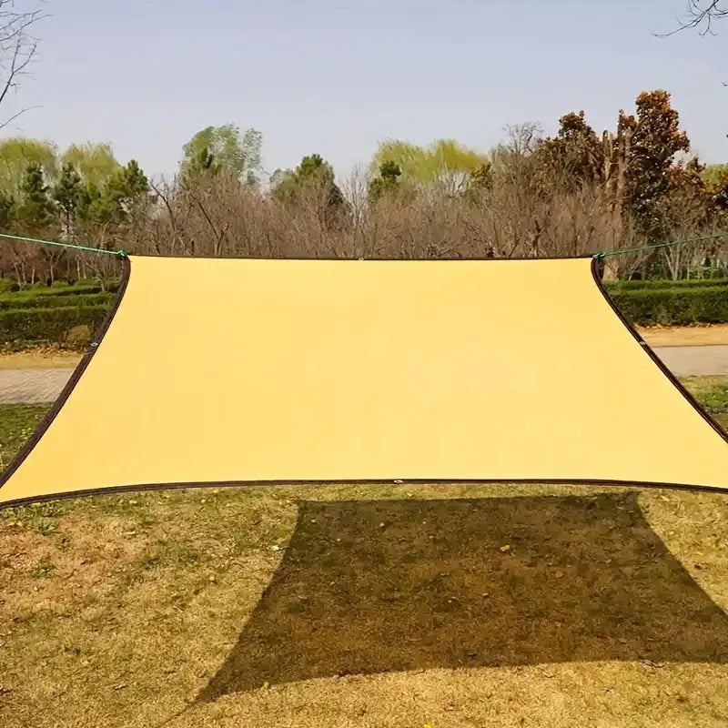 Simples Market outdoor sunshade net, yellow thickened fabric, 2x3m or 3x4m, for pool and garden, spanned between posts