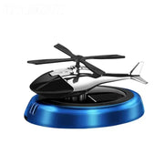 Solar Car Air Freshener Helicopter Diffuser Aromatherapy Perfume Interior Decor Rotating Solar Powered