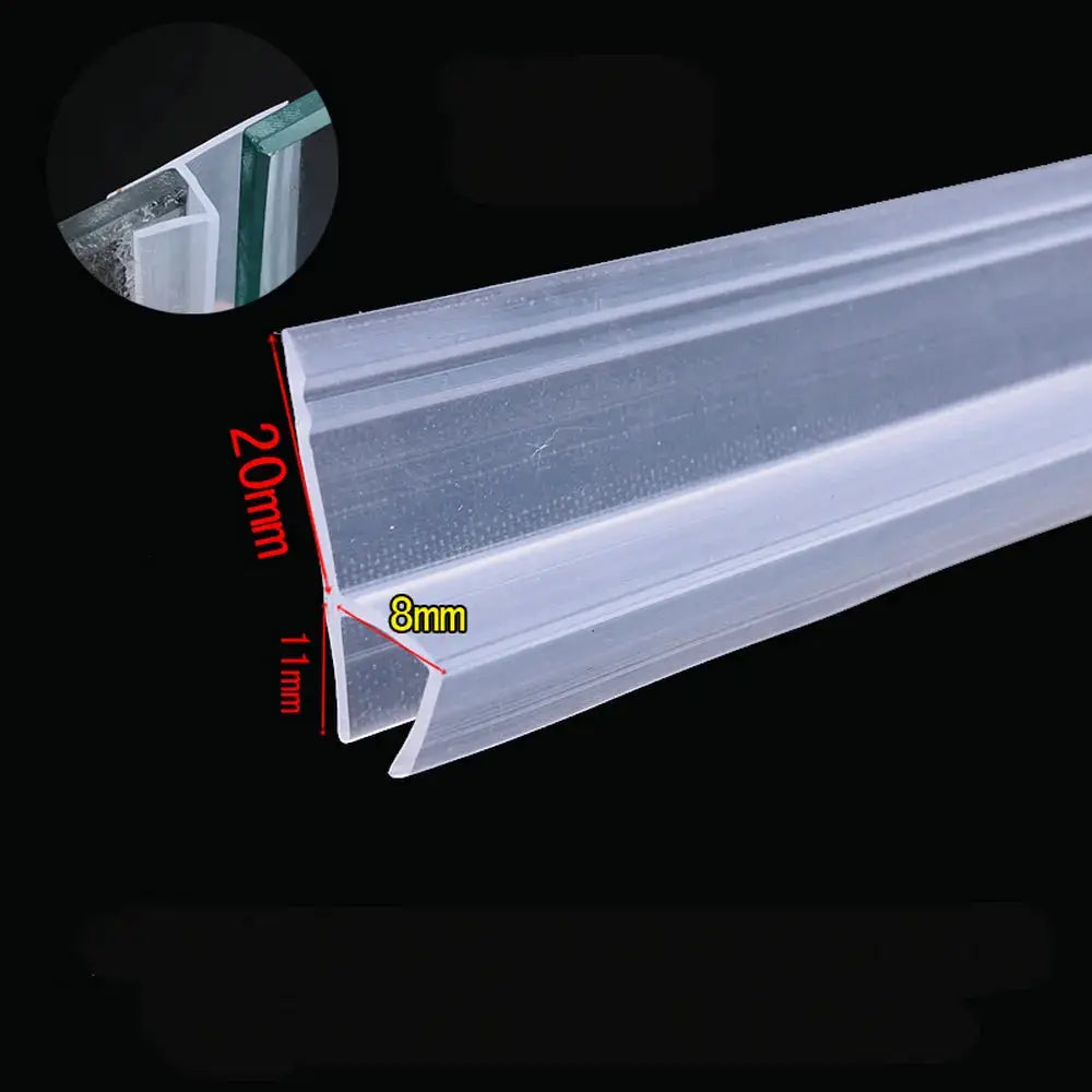 H Shaped Glass Sealing Strip Silicone Weatherstrip For Frameless Shower Doors Windows 6 8 10 12mm Draft Stopper