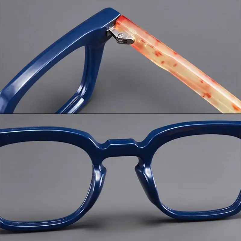 NovaEyes Ultra Lightweight Unisex Square Reading Glasses With Blue Light Blocking For Reduced Eye Strain