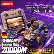 Lenovo D13 GPS Drone 8K Triple Camera Remote Control With Optical Flow Obstacle Avoidance Brushless Motors Screen