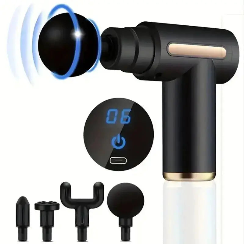 FlexPro 30 Level Massage Gun Fascia Relief Deep Muscle Neck Body Massager With Noise Reduction