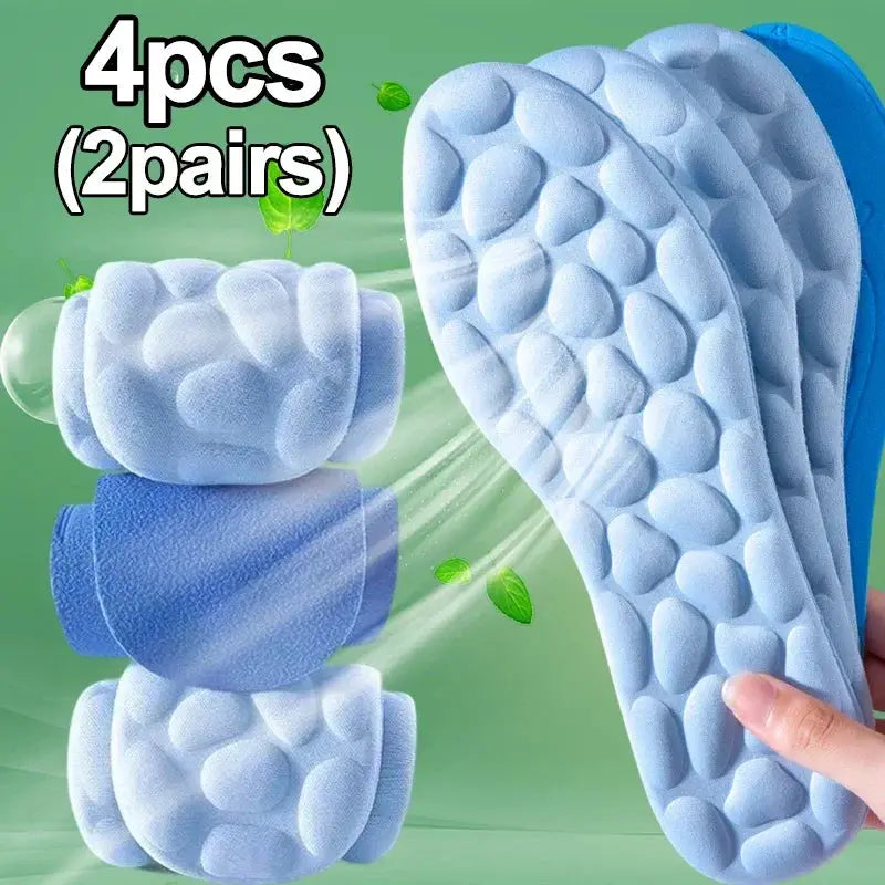 Soft Massage Memory Foam Insoles For Sport Running Shoes Breathable Cushion Pads Orthopedic Insoles For Women And Men