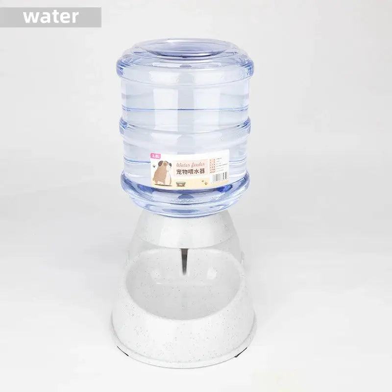 Large Capacity Pet Feeder Bowls For Dogs And Cats Automatic Water Dispenser And Dual Food And Water Compartments
