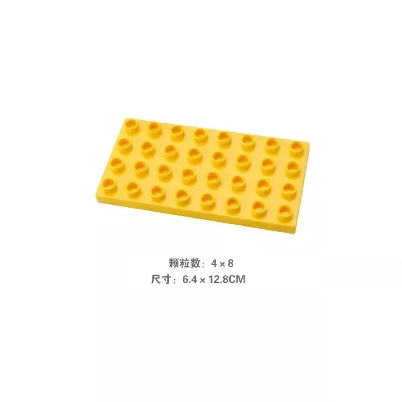 Big Building Blocks Compatible With Large Bricks Road Plates Car Parking Fuel Station Traffic Educational Toys For Kids
