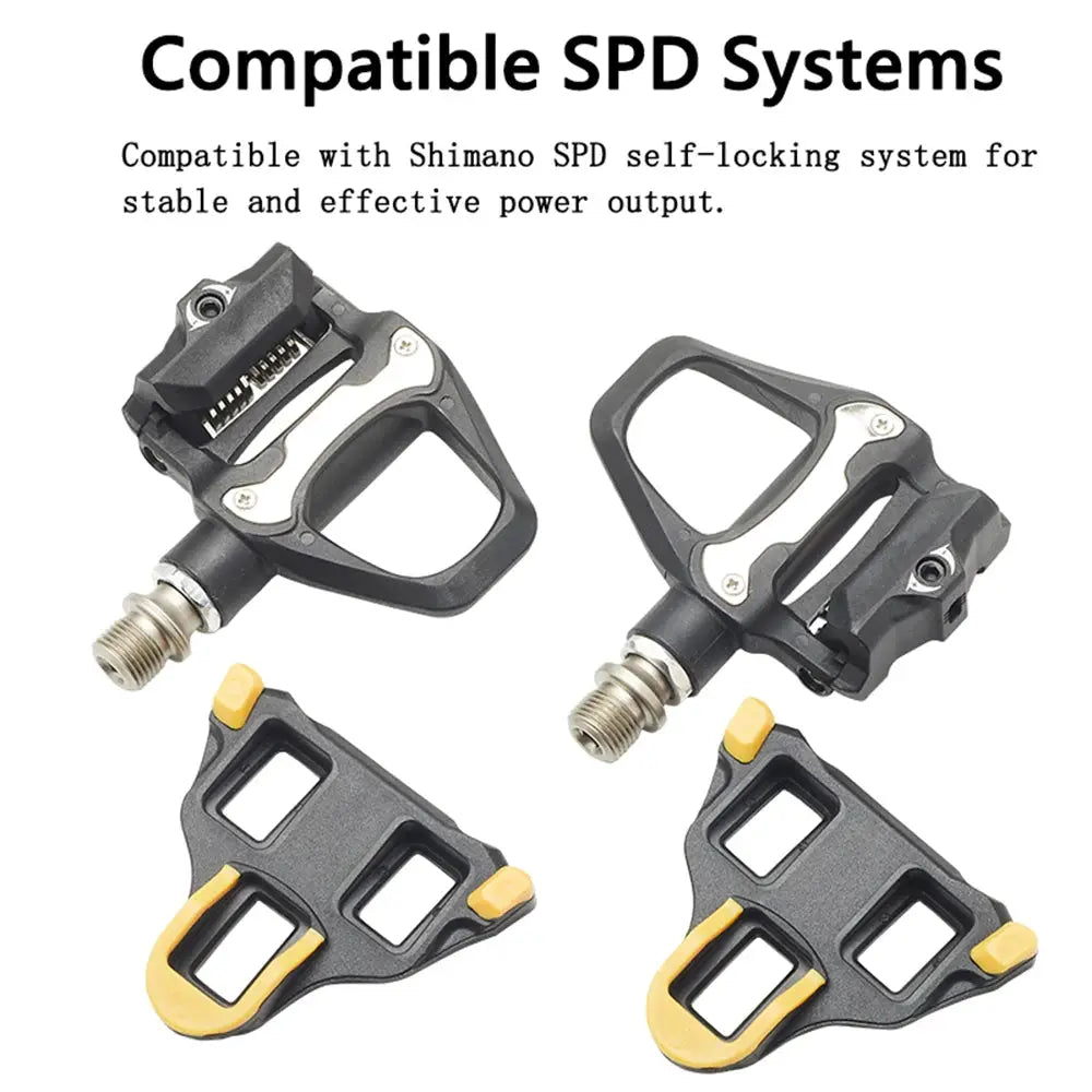 RACEWORK Road Bike Pedals Nylon Locking Clipless Pedals For SPD SL System With Locking Plate Bearing Cleats