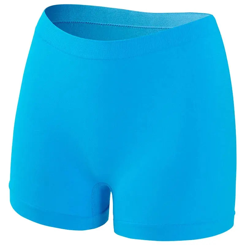 Simples Market 1-pack women's seamless boyshort panties in blue, anti-chafing sports underwear, stretchy soft fabric