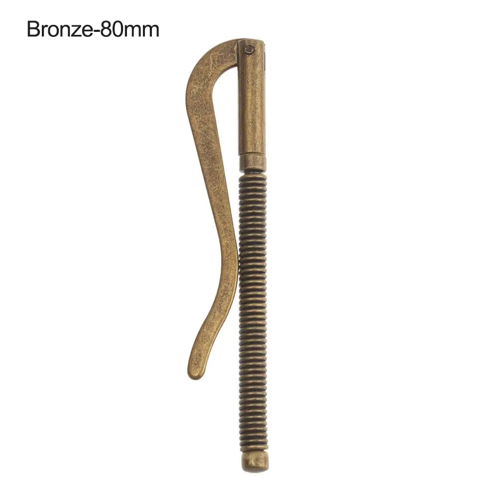 Bronze 80mm metal money clip with spring clamp, wallet replacement part