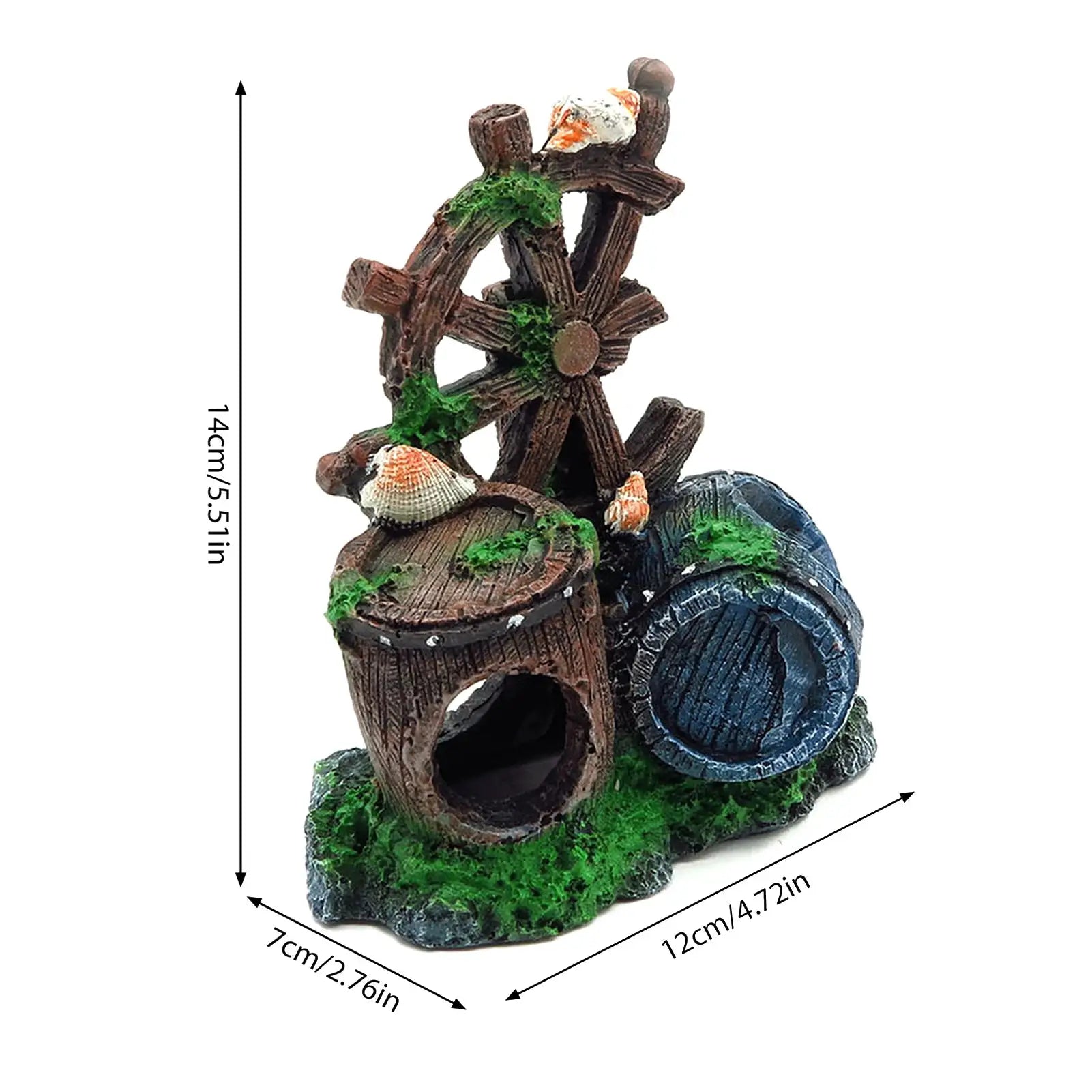 Artificial Bridge Resin Landscape Decoration for Fish Tank Aquarium Ornament and Cave Habitat