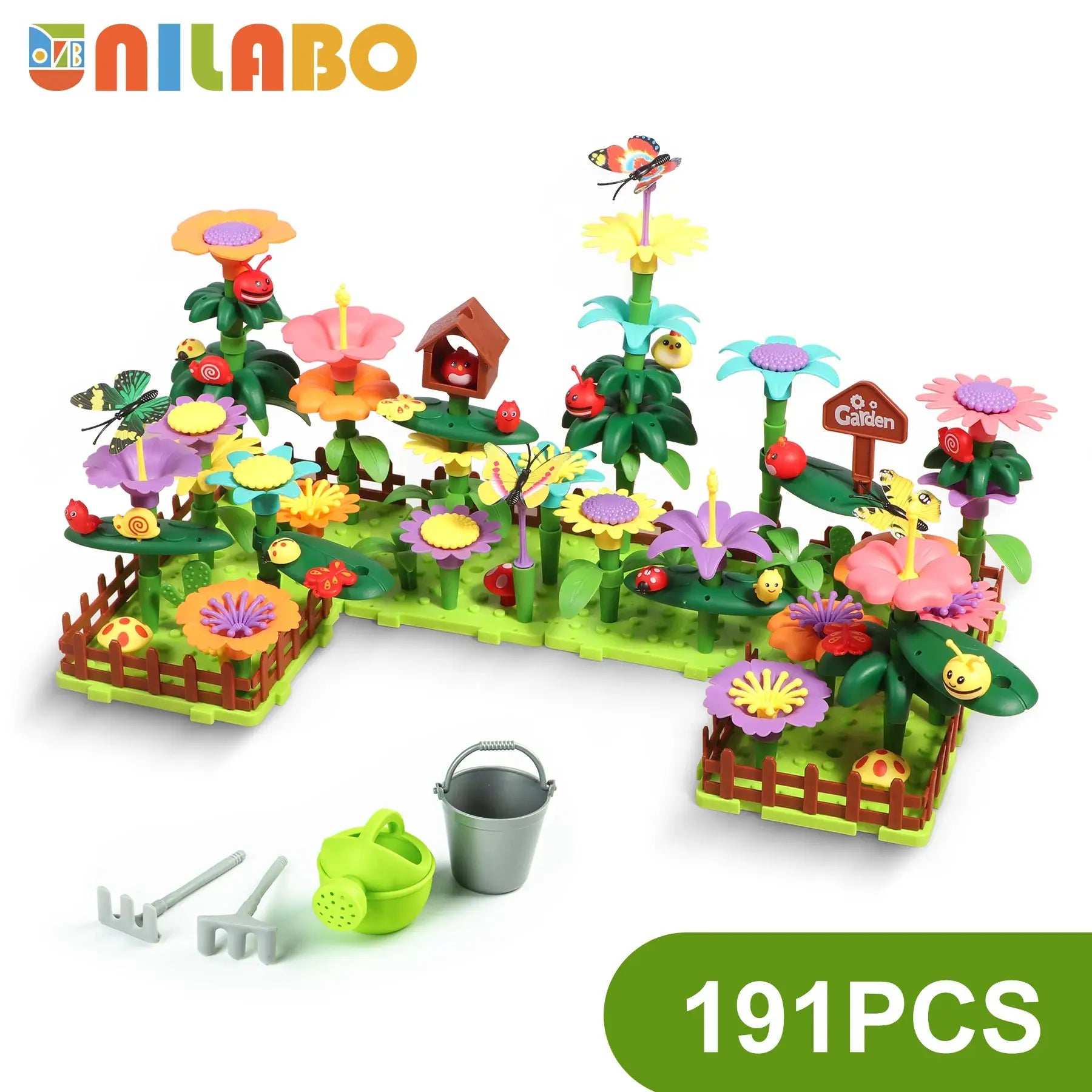 STEM Flower Garden Building Toy For Kids Aged Three To Seven Perfect Gift For Boys And Girls
