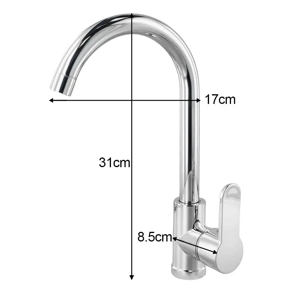 Simples Market chrome kitchen faucet, two-function pull-out mixer with single lever, deck-mounted.