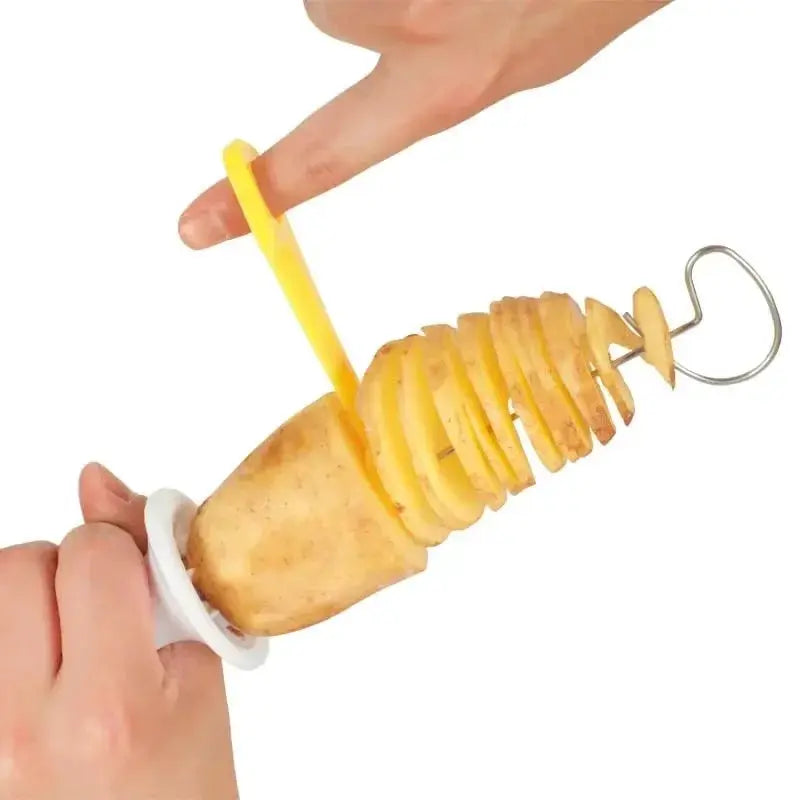 Whirlwind Potato Spiral Cutter And Tower Maker For Potatoes And Vegetables Spiral Slicer Kitchen Gadget
