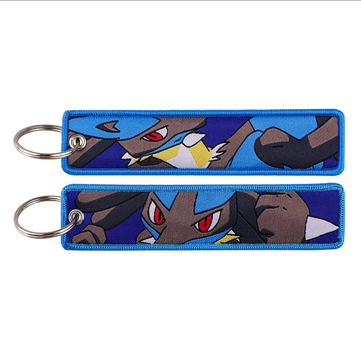 Gengar and Mewtwo Anime Keychain Zinc Alloy Double Sided Key Tag for Keys Car Motorcycle Gift for Men Women