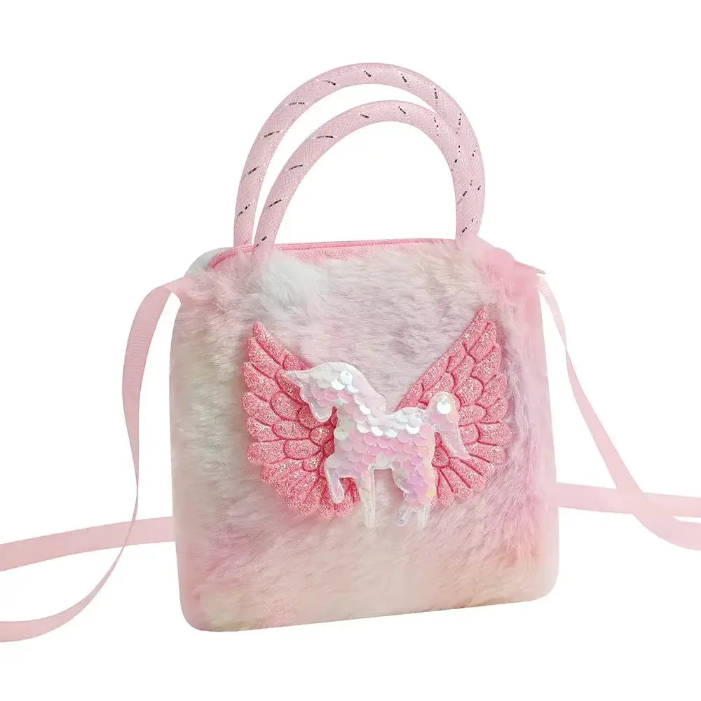 Fashion Sweet Unicorn Crossbody Handbag For Girls Cute Kid Bag Birthday Party Gift Little Girl Purse