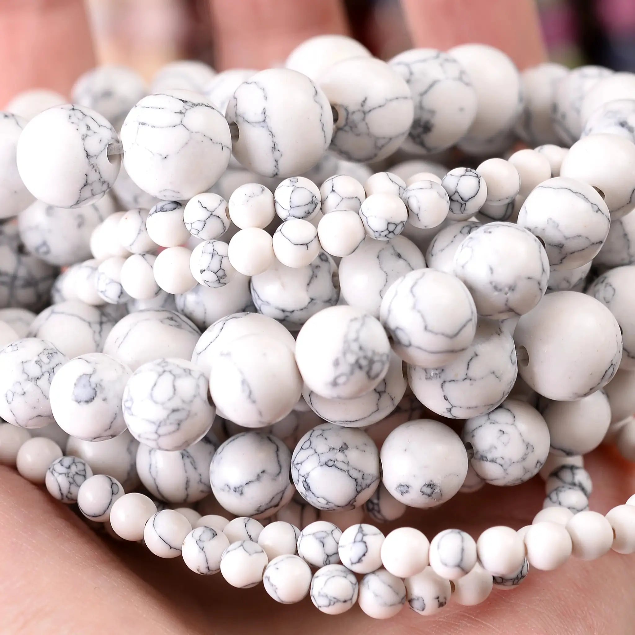 Natural Stone Beads Lava Jasper Tiger Eye Quartz Agate Round Beads 4 To 12mm For Jewelry Making DIY Bracelet Accessories
