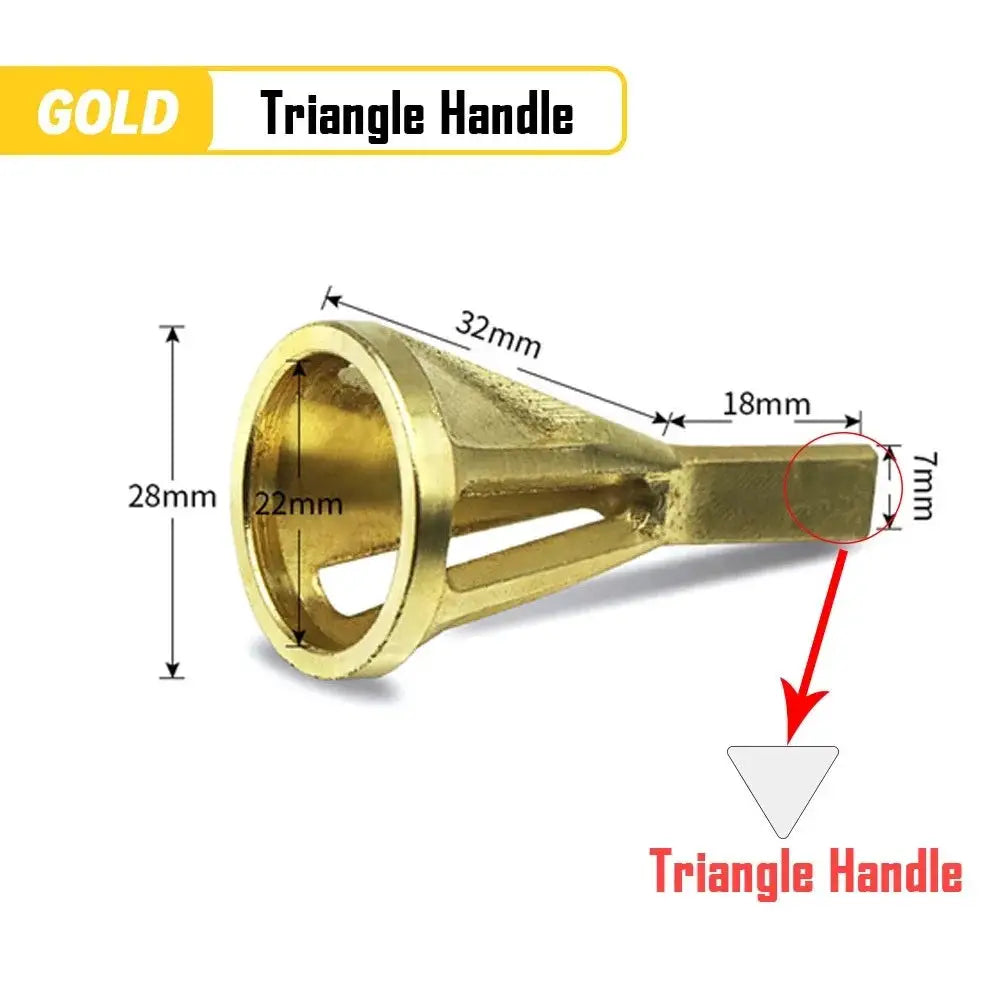Hexagonal Triangular Handle Chamfering Tool For Drill Burr Removal Deburring And Trimming Stainless Steel Copper Screws