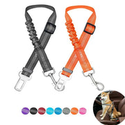 Adjustable Dog Car Seat Belt Harness With Nylon Reflective Cushioning For Safe Car Travel