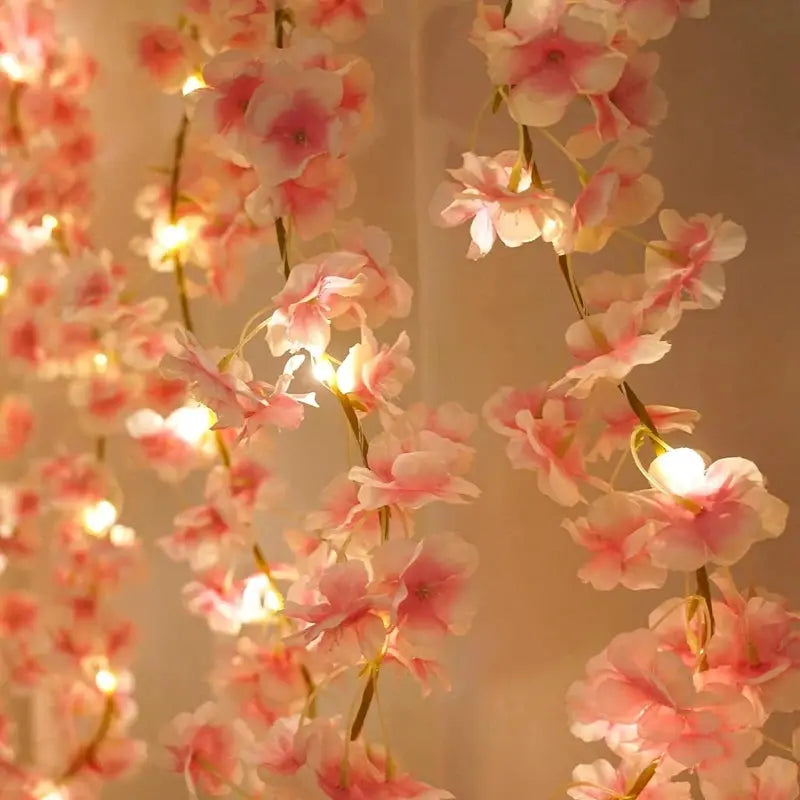 180cm Artificial Sakura Flowers Vine Wedding Decoration Garden Arch Home Room Decor Party Bridal Silk Outdoor Ornament