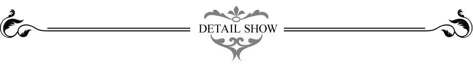 Detail Show banner with black ornamental borders and a gray central emblem.
