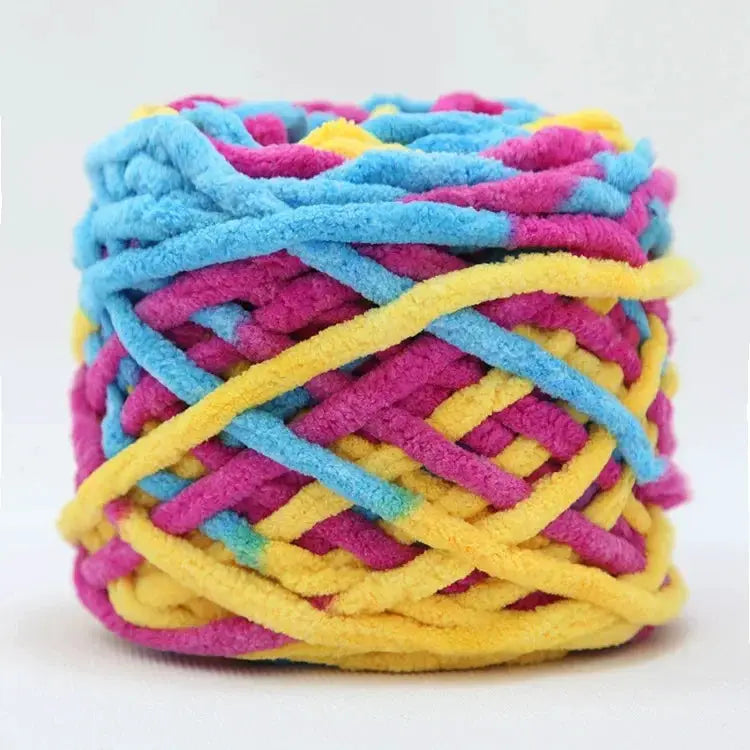 100g Chenille Knitting Yarn Ice Strip Line Cotton For Hand Knitting Scarf Thick Wool Wholesale