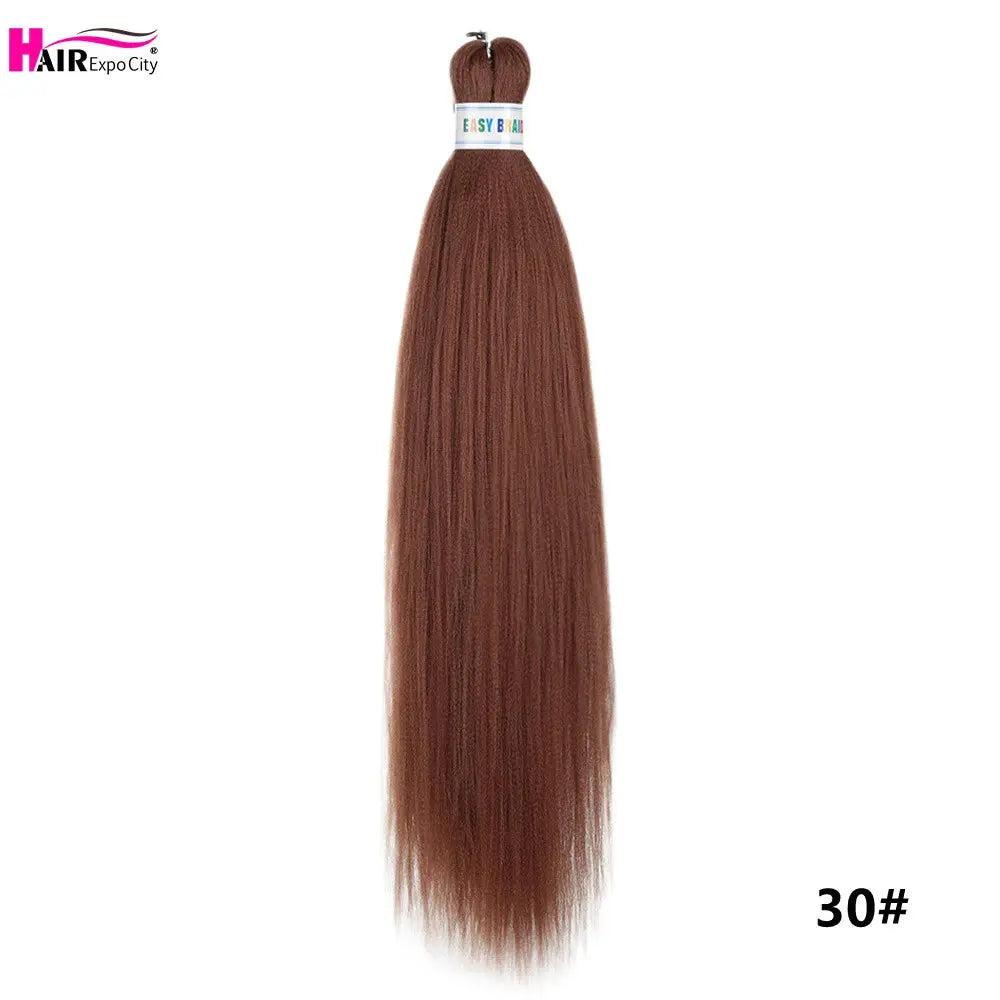 Easy Braids 26in synthetic jumbo braids hair extensions in ombre reddish-brown (30#), Simples Market