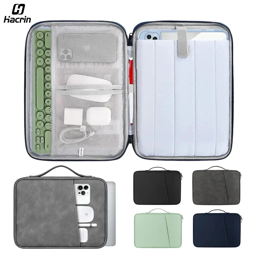 AquaShield Waterproof Tablet Bag Pro Durable Nylon Sleeve Protects iPad Pro and 13 Inch Tablets From Drops and Moisture