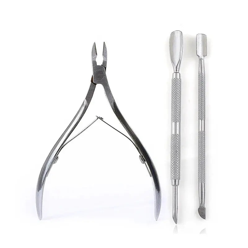 PrimeCare Cuticle Cutter Set Stainless Steel Nail Manicure Tools for Precise Cuts and Pedicure Comfort