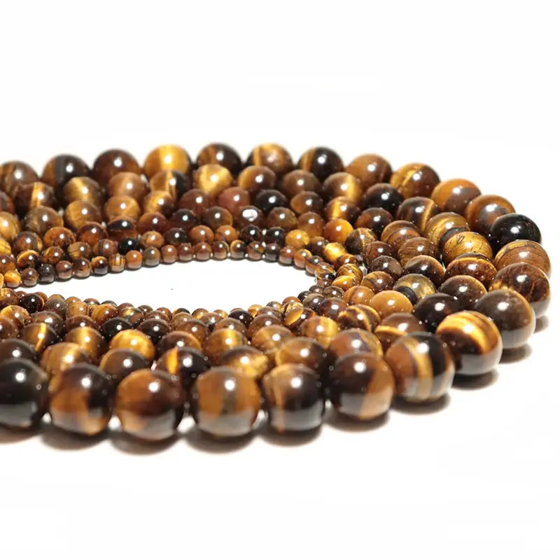 Natural Tiger Eye Round Stone Beads Assorted Sizes 4mm 6mm 8mm 10mm 12mm 14mm for Jewelry Making