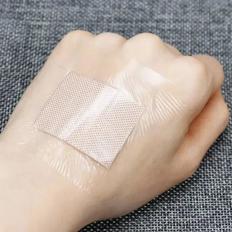 Transparent PU Square Waterproof Adhesive Bandage 38x38mm Pack Of 50 For Minor Wounds