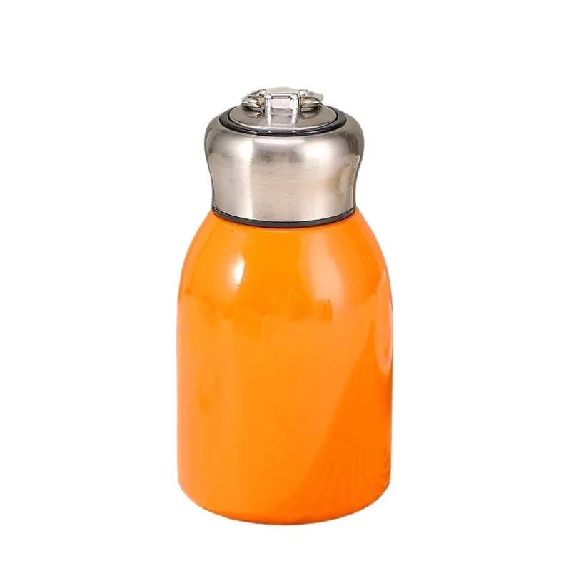 New High Value Mini Chubby Big Belly Cup 304 Stainless Steel Vacuum Thermos Cup With Portable Carrying Ring For Women