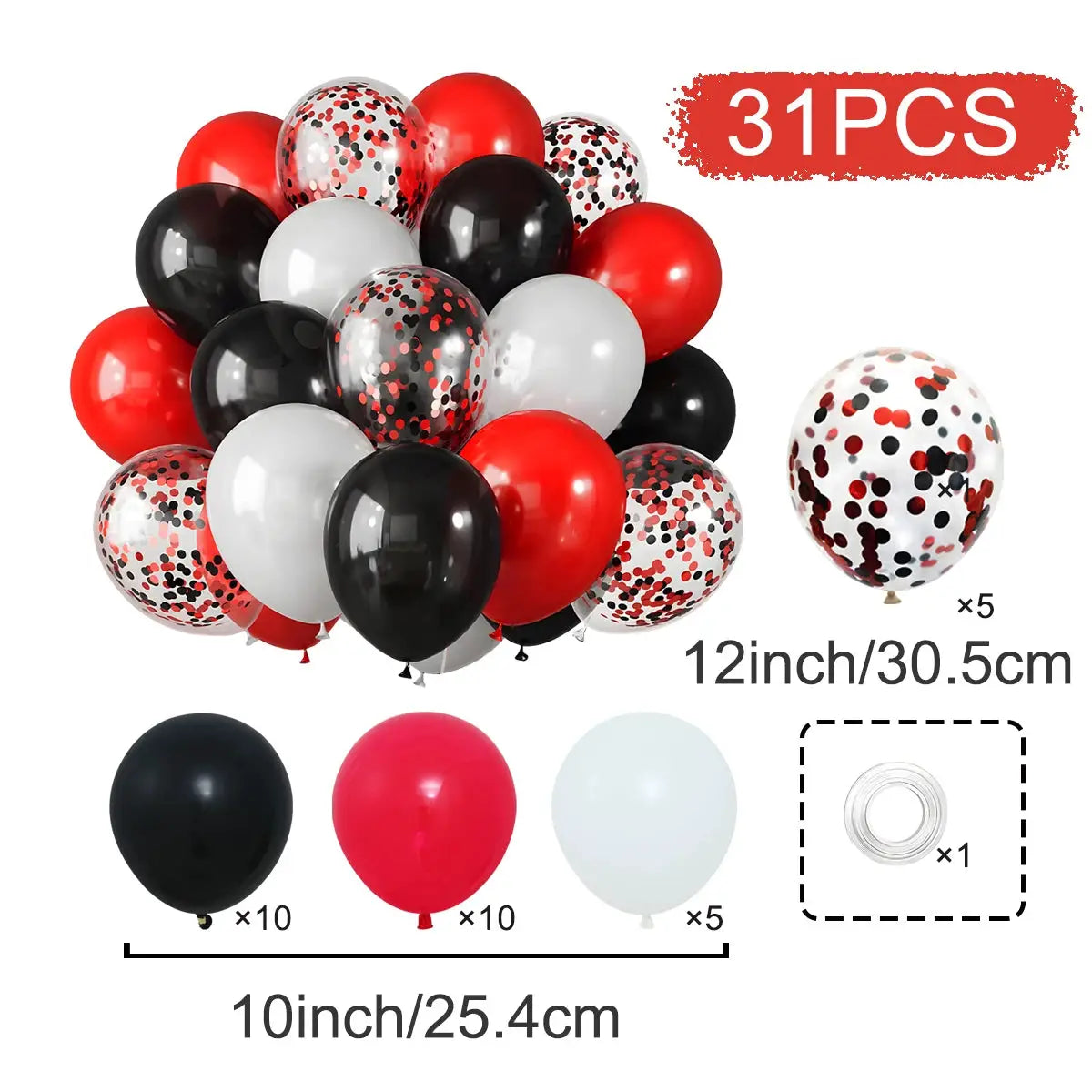 Metallic Pearl Latex Balloons Confetti Gold Set 31 36 37 51 101 Pcs For Birthday Weddings Baby Shower Decor
