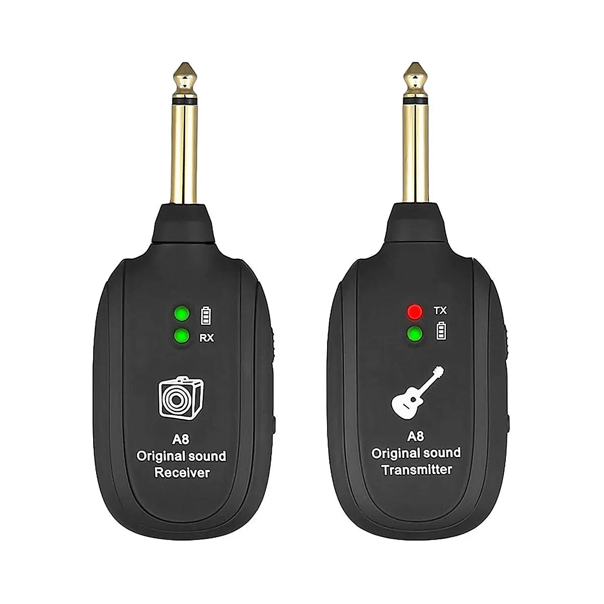 Miwayer A8 Wireless Guitar System 4 Channel Transmitter Receiver For Electric Guitar Bass Violin